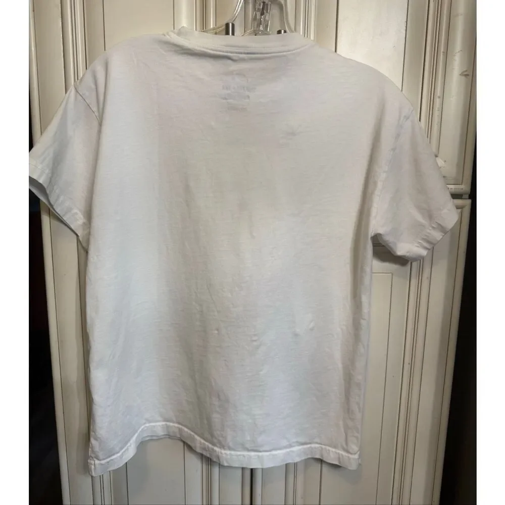 The Nike Tee Girls' Sip The Tea Loose Fit Crew Neck Graphic T-Shirt White Large